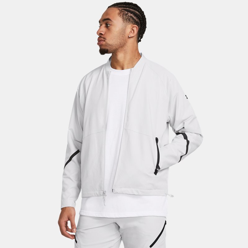 Men's Under Armour Unstoppable Bomber Jacket Halo Gray / Black M